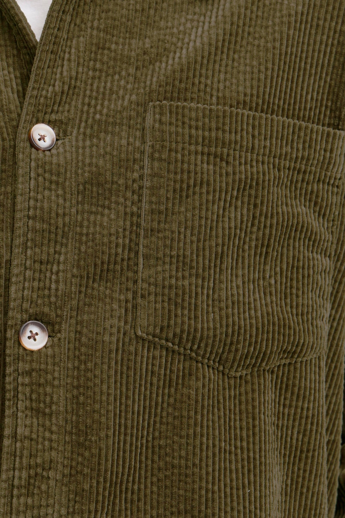 Solid Ingvi Cord Overshirt